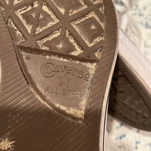 Converse Silver Sequin High-Top Sneakers - Picture 6 of 9